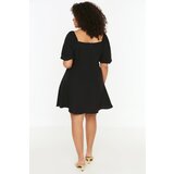 Trendyol ženska haljina Curve Black Buttoned | ePonuda.com