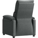  Naslonjač od tkanine tamnosivi - Tamno siva 1 | shoptok.hr