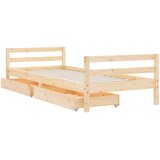  Okvir za dječji krevet s ladicama 80 x 200 cm masivna borovina | shoptok.hr