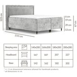 Maison de Rêve Bež boxspring postelja s prostorom za shranjevanje 180x200 cm Voyage – | Shoptok.si