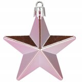  Set Božićnih kuglica Springos® - Ružičasta zvijezda, 6 komada | shoptok.hr