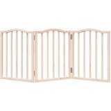 vidaXL Vrata za pse zložljiva 3 paneli 150 cm topolovina | Shoptok.si