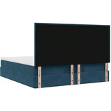  Otomanski okvir kreveta s madracima plavi 200x200cm baršunasti | shoptok.hr