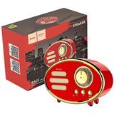 hoco. Zvučnik bežični, Bluetooth,retro, 1200 mAh, 5 h, 5 W, crvena - BS25 Time, Bluetooth, retro, red | Eponuda.ba