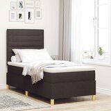 Box Spring Krevet Tamnosmeđi Drvo 100 x 200 cm Krevetni Okvir | shoptok.hr