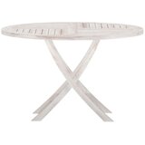 Venture Home Kenya okrugli vrtni blagovaonski stol ⌀120 cm, izbijeljeni (whitewash) Slike