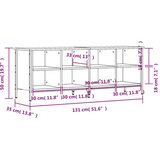Ormarić za cipele boja hrasta 131x35x50 cm konstruirano drvo | shoptok.hr