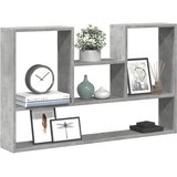  Zidna polica siva boja betona 99x15x60 cm konstruirano drvo | shoptok.hr