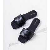  Black flat heel sandals Mabel | Shoptok.si