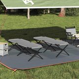  Sklopivi kamperski krevet 2 pcs Siva 193 x 69 x 45 cm | shoptok.hr