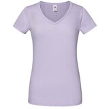 Fruit Of The Loom Lavender Women's T-shirt Iconic Vneck Cene