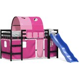  The Living Store Otroški pograd s tunelom roza 80x200 cm trdna borovina - Otroški Pograd, (21454237) | Shoptok.si