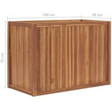  Povišena gredica 100 x 50 x 70 cm od masivne tikovine | shoptok.hr
