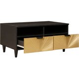  Kava Stol Crna i zlatna 40 x 33 x 46 cm Konstruirano drvo | shoptok.hr