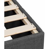  Boxspring krevet s madracem Tamnosiva 160 x 200 cm Tkanina | shoptok.hr