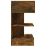  Noćni ormarić dimljeni hrast 40 x 35 x 65 cm konstruirano drvo | Eponuda.com