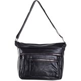Fashion Hunters Black women's shoulder bag with pockets | shoptok.hr