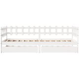  Dnevni krevet s ladicama bez madraca 80x200 cm masivno drvo | shoptok.hr