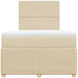  Krevet s oprugama i madracem krem 120 x 200 cm od tkanine | shoptok.hr