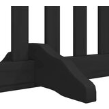 vidaXL Ograda za pse z vrati zložljiva 6 panelov črna 480 cm les | Shoptok.si