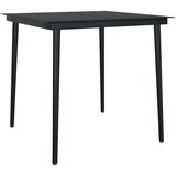  5-dijelni vrtni blagovaonski set s jastucima od crnog | shoptok.hr