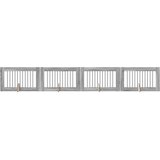 Vrata za pse s postoljem 4 pcs Siva sonoma 100 x 60 cm | shoptok.hr
