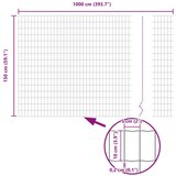 vidaXL Euro Ograda Siva 1.5x10 m Čelik | shoptok.hr