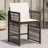 Maison Chic Vrtni stoli - Stol za vrt z blazinami 4 kosi rjav poli ratan JS2254, (21877144) | Shoptok.si