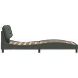  Okvir za krevet bez madraca Hvar tamnosivi 90x200 cm od tkanine | shoptok.hr