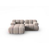Micadoni Home bež žametna sedežna garnitura 191 cm bellis – | Shoptok.si