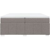  Krevet s oprugama i madracem smeđesivi 200x200 cm od tkanine | shoptok.hr