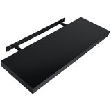  Plutajuće zidne police 2 kom crne 80 x 20 x 3,8 cm | shoptok.hr