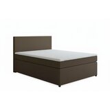 MID.YOU BOXSPRING POSTELJA 140 cm x 200 cm , tekstil, leseni material rjava | Shoptok.si