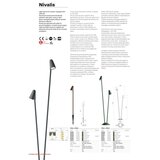  Redo 90707 - LED spoljašnja lampa NIVALIS LED/6,8W/230V 3000K 82 cm IP65 zelena | Eponuda.com