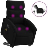  The Living Store Električni masažni naslanjač s funkcijo vstajanja črn - Električni Masažni Naslanjač S Funkcijo Vstajanja, (21447405) | Shoptok.si