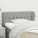  Uzglavlje s ušima svjetlosivo 93x23x78/88 cm od tkanine | shoptok.hr