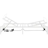  Električni podesivi okvir kreveta Bijela 75 x 190 cm Čelik | shoptok.hr