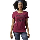 Reebok Majice s kratkimi rokavi AY1924 Bordo Cene