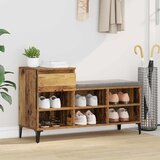 vidaXL Ormar za cipele Staro drvo 102 x 36 x 60 cm Konstruirano drvo Cijene