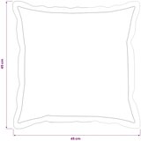  Jastuk s jastukom HOUTEN 6 kom. Crna Baršun - Crna 45 x 45 cm 6 | shoptok.hr