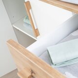 Roba Bela/v naravni barvi otroška komoda v hrastovem dekorju s previjalnim pultom 118x103x79 cm Lion – | Shoptok.si