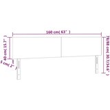  LED uzglavlje tamnozeleno 160x5x78/88 cm baršunasto | Eponuda.ba