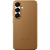 Samsung Vrhunsko ohišje za Galaxy S25 iz elegantnega, trpežnega pravega usnja, Zlata, (21723596) | Shoptok.si