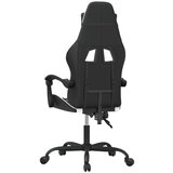 vidaXL Okretna igraća stolica od umjetne kože crno-bijela Cijene