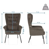 MID.YOU Fotelj Havenio, Temno Siva | Shoptok.si