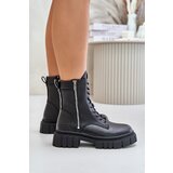Big Star Insulated Women's Workery Shoes Eco Leather Big Star Black | shoptok.hr