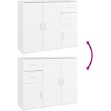  Komoda bijela 91 x 29,5 x 75 cm od konstruiranog drva | shoptok.hr