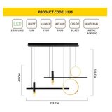 Opviq 3135 metalni crni luster | ePonuda.com