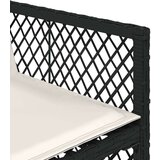 vidaXL 13-dijelni vrtni blagovaonski set s jastucima poliratan crni | shoptok.hr