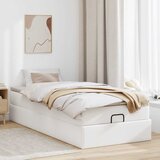  Okvir kreveta s madracem bijela 100x200cm umjetna koža | shoptok.hr